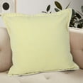 thumbnail image 4 of Ox Bay Wilma Set of 2 Yellow Stitch Bordered 20" x 20" Cotton Adult Decorative Throw Pillows, 4 of 10