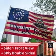 thumbnail image 3 of Bandera "Don't Tread On Me" de 1776, 3 x 5 pies, 3 capas, doble cara, "We The People", Gadsden, retro, Betsy Ross, banderas estadounidenses para exteriores, casa, pancarta patriótica, decoración., 3 of 6