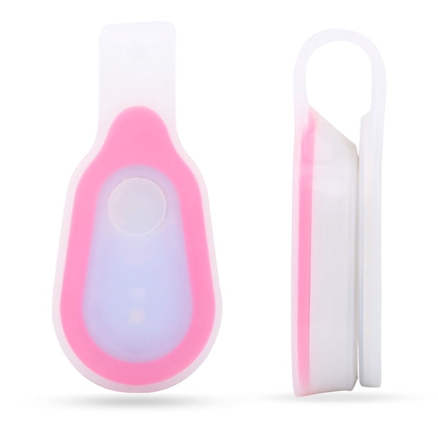 Lampe de Poche LED Mains Libres, Lumières de Course Étanches Bouton Clip en Silicone pour Cam, Randonnée, Promenade de Chien, Course, Escalade