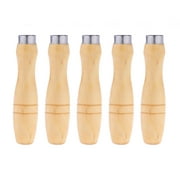5pcs Wooden Handle for File Cutting Tool Craft - 6.2MM Inner Hole