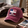 thumbnail image 4 of 9/11 Never Forget American Flag Baseball Cap - 9.11.01 Twin Towers Vintage Washed Cotton Patriot Day Commemorative Hat, Adjustable Unisex Dad Cap for Men and Women, 4 of 6