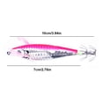thumbnail image 4 of Señuelo Pesca Luminoso Anzuelos Calamar Anzuelo Artificial Cebos Jigging () Rosa, 4 of 4