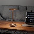 thumbnail image 5 of LED Cordless Table Lamp Rechargeable - Outdoor 6000mAh Battery Operated Portable Table Lights 3 Color Stepless Dimming Table Lamps with Memory Function for Patio Restaurant Dining Moka, 5 of 8
