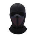 thumbnail image 1 of Cagoule d'Hiver Thermique pour le Visage, Cache-Cou Intégré et Couvre-Chef de Ski, Molleton Épais Brossé pour le Cyclisme, le Planche à Neige, la Randonnée, Hommes et Femmes, Noir, Taille Unique, 1 of 8