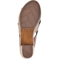 thumbnail image 6 of White Mountain Womens Alive Faux Leather Criss-Cross Front Slide Sandals, 6 of 6