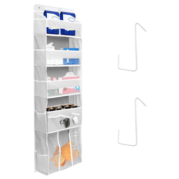 Over the Door Organizer Nonwoven with Movable Baby Diaper Caddy Large Capacity Hanging Shelf for Nursery Bedroom Bathroom Pantry