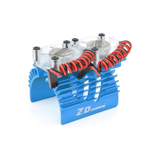 RC COCE MOTOR DE MOTOR DE MOTOR DE MOTICO METAL FAN ENFOQUE DE CORREO CRAWNLER SISTEMA DE RADIADOR SISTEMA DE REPARACIÓN Suministros de reparación Reemplazo para TRAXXAS X MAXX BLUE Inevent FN009866-03