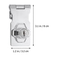 thumbnail image 2 of Raindrops 2Pcs Lockers for Cabinets Stainless Steel Silver with Minimalist Design, 2 of 8