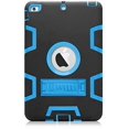 thumbnail image 3 of Mignova pour iPad Mini 1/2/3 Étui, Robuste Antichoc Résistant aux Impacts Convivial pour Enfants Étui Hybride Robuste de Protection avec Support Intégré pour Apple iPad Mini 1/Mini 2/Mini 3 (Noir/bleu), 3 of 7