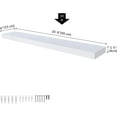 thumbnail image 4 of Ballucci 36" Floating Shelf, Wood Wall Mount Shelf with Invisible Bracket, 6" Deep, White, 4 of 9