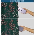 thumbnail image 6 of Vargottam Leaf Vine Design Blackout Curtains - Set of 2 Panels, 52 x 63 Inches Each - Light Blocking & Thermal Insulated Drapes with Grommet Top for Bedroom & Living Room - Green, 6 of 9