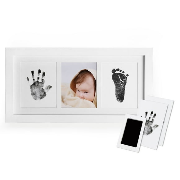 Baby Handprint And Footprint Photo Album With Two "Clean Touch" Ink Pads And Print Cards