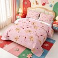 thumbnail image 3 of Manfei Whimsical Christmas Elf Bed Spread Queen,Merry Xmas Queen Coverlet Set,3pcs,1 Quilt and 2 Pillowcases, 3 of 7