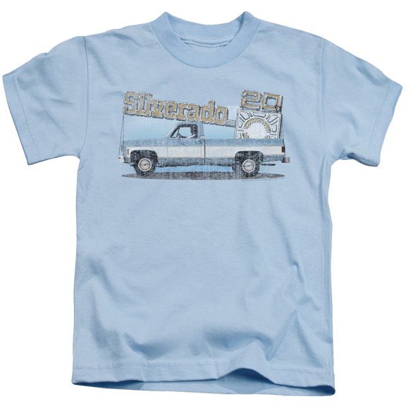 Chevrolet Old Silverado Sketch S/S Juvenile 18/1 T-Shirt Light Blue(4)