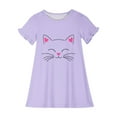 thumbnail image 3 of RXIRUCGD 2025 Vêtements d'Été pour Enfants 3-12 Ans Mode Imprimée Pyjama Rêveur Mi-Mollet Chemise de Nuit, 3 of 3