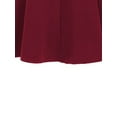 thumbnail image 5 of Seyurigaoka Women's Juniors Plus Sized Long Sleeve Square Neck Plaid Patchwork Zipper A-Line Dress, 5 of 6