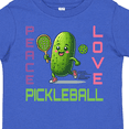 thumbnail image 4 of Inktastic Funny Peace Love Pickleball Girls Toddler T-Shirt, 4 of 5