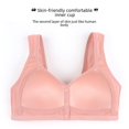thumbnail image 4 of Sujetador de talla grande con copa moldeada y hebilla frontal para mujer de mediana edad, ropa interior sin aro y tirantes anchos para los hombros para mujer, 4 of 4