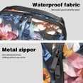 thumbnail image 4 of Fragmented Flowers Travel Cord Organizer Case Small with Cable Organizer, USB Pouch, and Phone Charger Organizer - Oxford Cloth Waterproof Storage Bag for Electronic Devices - 5.9x9.44x3.14 in, 4 of 6