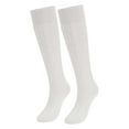 thumbnail image 2 of Spencer 3 Pairs Womens Casual Knee High Socks Cable Knitted Boot Socks Long Thick Leg Warmers Winter for Party, Work, Gifts (White), 2 of 10