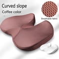 thumbnail image 5 of Taosunzt Ergonomic Car Seat Cushion Relieve Pressure Improve Posture Soft Texture Seat Cushion for Work And Drive Navy Blue, 5 of 13