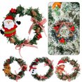 thumbnail image 4 of HESHENG Mini Christmas Wreath Wall Hanging Decoration Xmas Party Door Garland Ornaments, Star, 4 of 4
