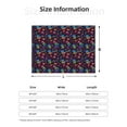 thumbnail image 5 of Yiaed mushroom colorful Skull Print Blanket Throw Blanket Soft Cozy Flannel Blanket for Home Bed Sofa Couch Chair-80"x60", 5 of 6