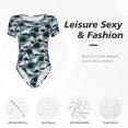 thumbnail image 4 of Balery Angry Shark Body de cuello redondo de manga corta para mujer Tops de manga corta Tops básicos-Medium, 4 of 7