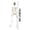 B, variant on Taicans Halloween Skeleton Decorations,1.3ft Full Body Posable Skeleton Realistic Plastic Bones Movable Joints for Halloween Party Yard Haunted House Props Indoor Outdoor Decor