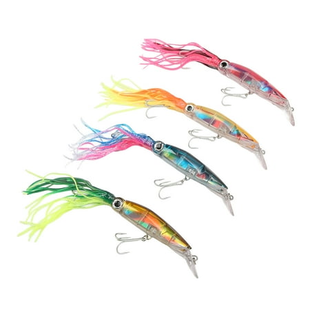 Squid Fishing Lures4Pcs 23cm Squid Fishing Fishing Bait Simulation