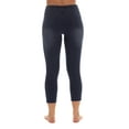thumbnail image 3 of Just Love Denim Wash Capri Jeggings for Women 6855-BLK-3X (Dark Denim Capri, Medium), 3 of 3