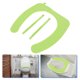 thumbnail image 4 of Alfombrilla de silicona para inodoro, reutilizable, lavable, duradera y útil, para el baño (verde claro), 4 of 7