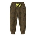 thumbnail image 2 of ROLKFUK Athletic Sweatpants for Boys, Running Elastic Waist Casual Jogger Pants Brown Size 4-5 T, 2 of 8