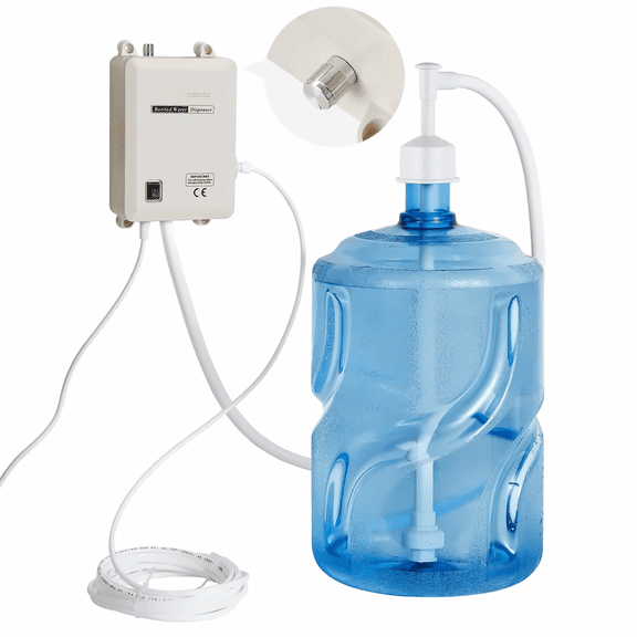 5 Gallon Water Dispenser Pump - Bottled Water Pump System for Faucets, Refrigerators, Coffee Makers - Electric Water Jug Pump - 40-60 PSI