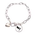 thumbnail image 1 of Pulsera de cadena de corazón Unbranded Esqui moda, 1 of 3