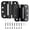 Matte Black, variant on WellMade 4 in. Self-Closing Spring Hinge, Satin Nickel Steel Adjustable Door Hinge with Screws and Tools, 2 pack