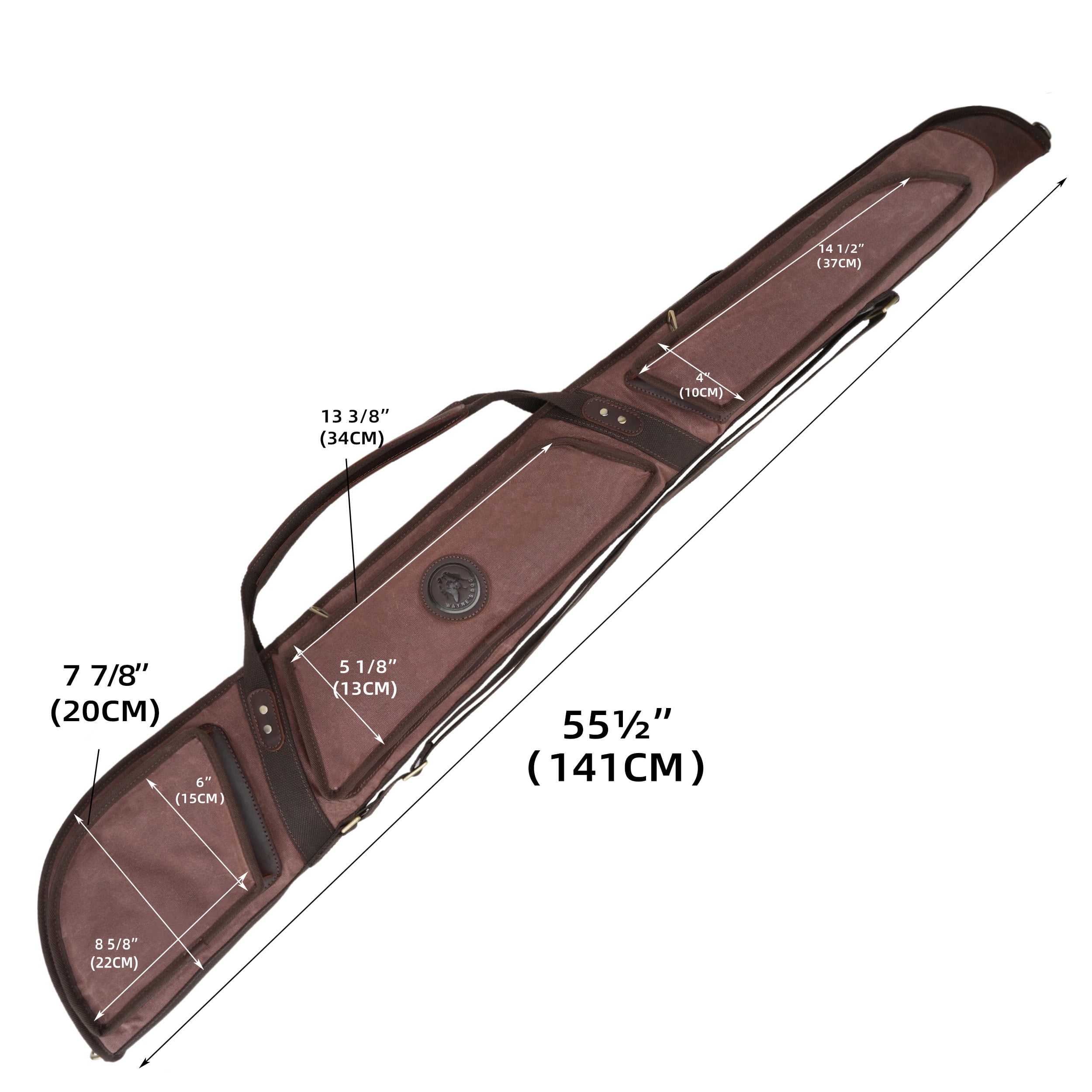 New Soft Gun Case for Scoped Rifle & Shotgun Canvas Leather Gun Storage Bag Cases