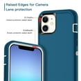 thumbnail image 6 of Petocase for iPhone 11 Case,hockproof Dust/Drop Proof 3-Layer Protection [Without Screen Protector] Rugged Heavy Duty Cover Case for iPhone 11 6.1-inch,Turquoise/White, 6 of 8