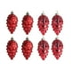 thumbnail image 1 of Cateissary 8x Árbol de Pino de Plástico Decoraciones Navideñas Cono de Pino Rojo, 1 of 5