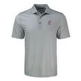 thumbnail image 2 of Men's Cutter & Buck Gray Cincinnati Reds Big & Tall Pike Eco Shadow Check Print Polo, 2 of 3