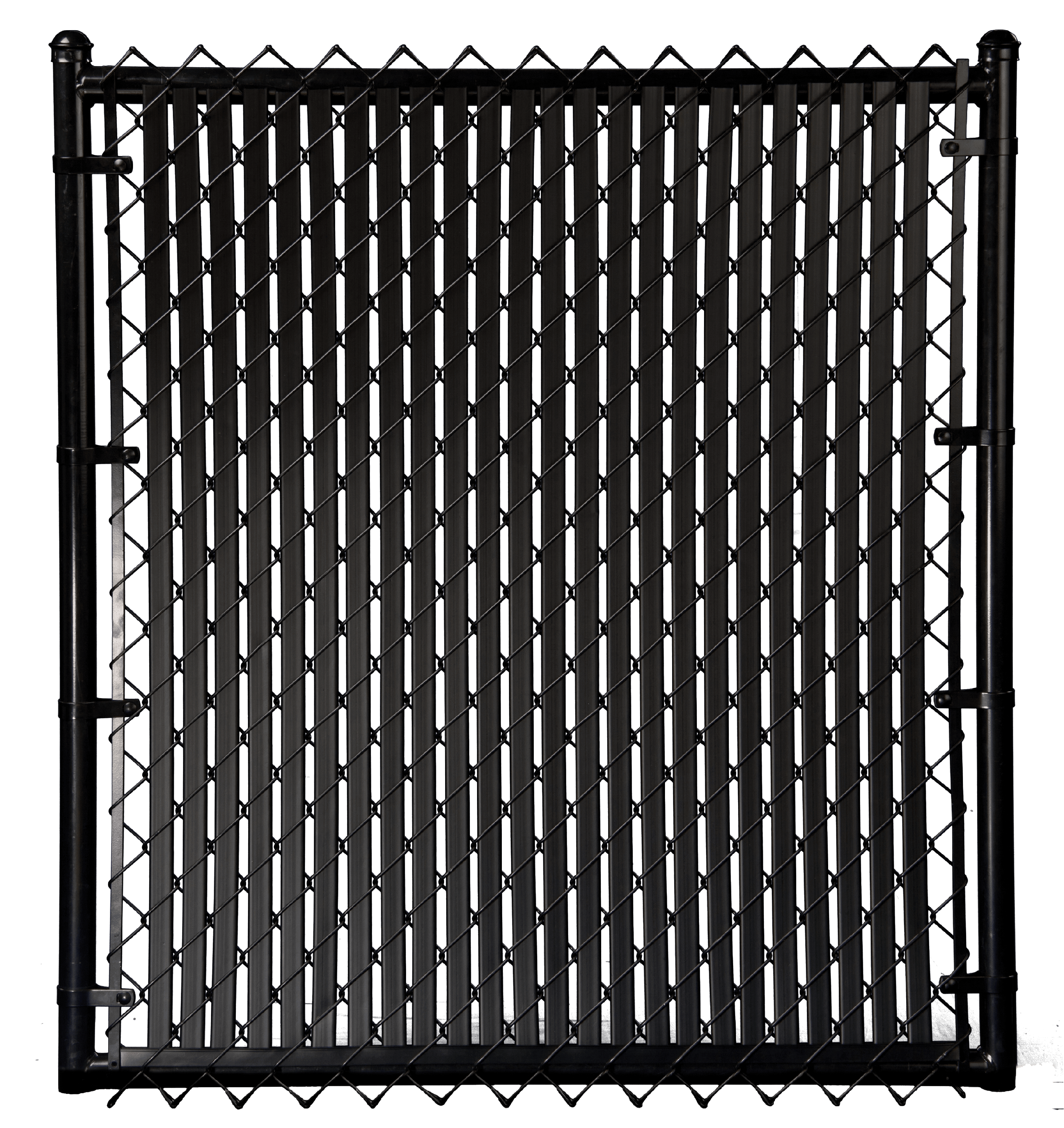 Chain Link Gray Double Wall Tube™ Privacy Slat For 3ft High Fence Bottom Lock 