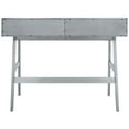 thumbnail image 6 of SAFAVIEH Wrigley Solid Writing Desk w/ 2 Shelves, Dark Grey, 6 of 11