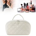 thumbnail image 2 of Organizador de maquillaje para mujer: uno de los más vendidos, se abre completamente, se despliega en plano, acolchado y con compartimentos para artículos de aseo y brochas, gran capacidad, 2 of 2