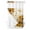 Off-White, variant on No Hook Shower Curtain with Snap-in Liner, Farmhouse Sunflower Waterproof Fabric Bathroom Curtains, Vintage Daisy Butterflies Gray Wood Bath Curtains & Mesh Top Window Stand Up Stall 36"x72"