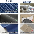 thumbnail image 6 of DEA Bathroom Rugs Non Slip Washable, Super Absorbent Thin Bath Mat Quick Dry Low Pile Bathroom Rug, Navy Blue 24"x47", 6 of 18