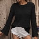 thumbnail image 4 of Gibobby Casual Suéter para Mujer, Suéter con Estampado de Girasol para Hombre, Manga Larga, de Punto, Casual, de Gran tamaño(Negro,CH), 4 of 5