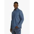 thumbnail image 4 of Chaps Men's & Big Men's Tech Oxford Long Sleeve Knit Shirt, Sizes S-3XL, 4 of 8