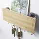 thumbnail image 3 of Estante de almacenamiento del organizador del correo del tenedor de la llave de la correa del perro del gancho de la pared para la llave del bolso del - Madera natural Soledad Ganchos para colgar en la pared, 3 of 7