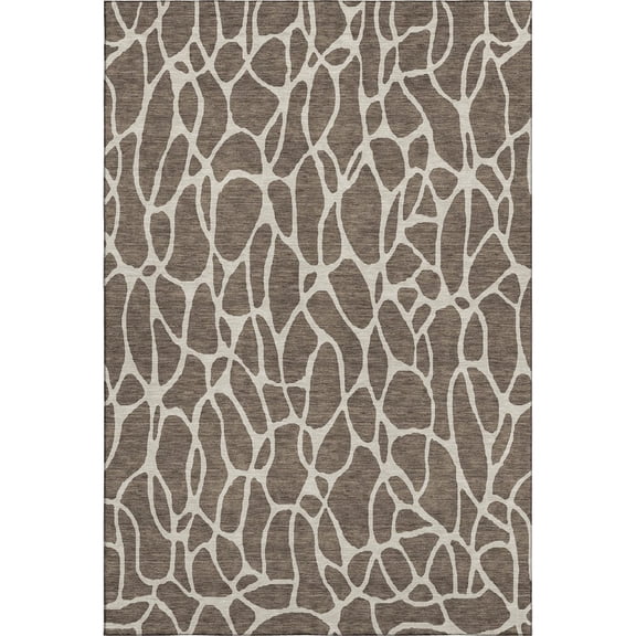 Dalyn Rugs Premium Machine Washable Mayfield AMF1024 Fudge 3' x 5' Rug