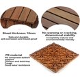 thumbnail image 3 of Jinsinto Wood Plastic Interlocking Flooring Tiles, Waterproof Non-Slip Straight Pattern Interlocking Decking Tiles for Patio Porch Backyard 1pcs, 3 of 5